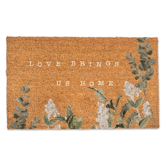 Love Brings Us Home Door Mat